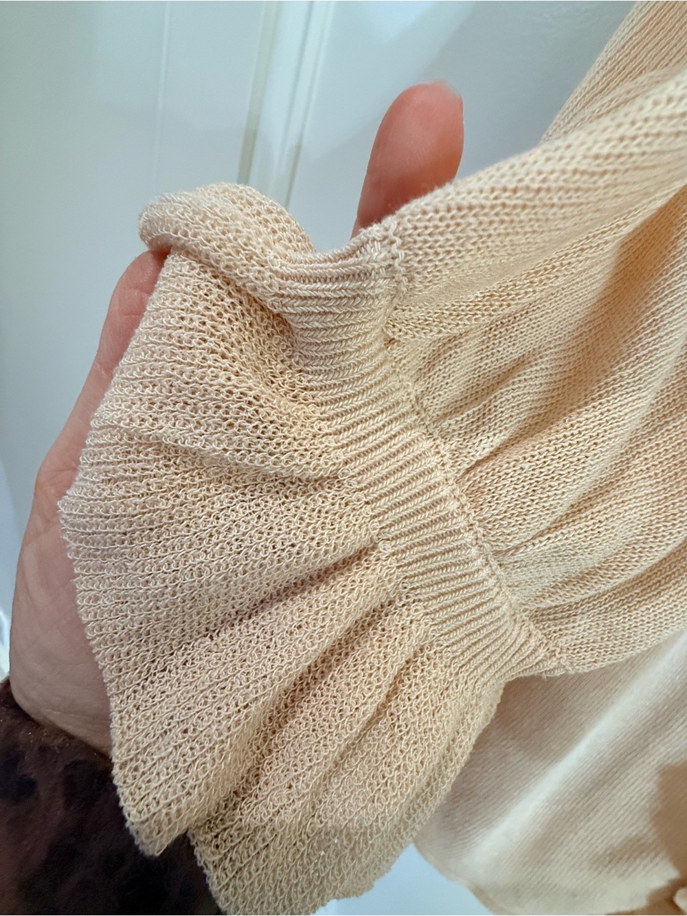 Zara Ruffled Knit Cardigan US L - Picture 6 of 7